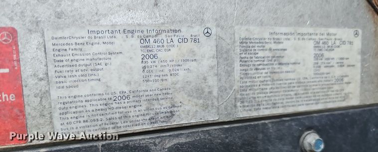 image for item DK0565 2007 Freightliner Columbia semi truck