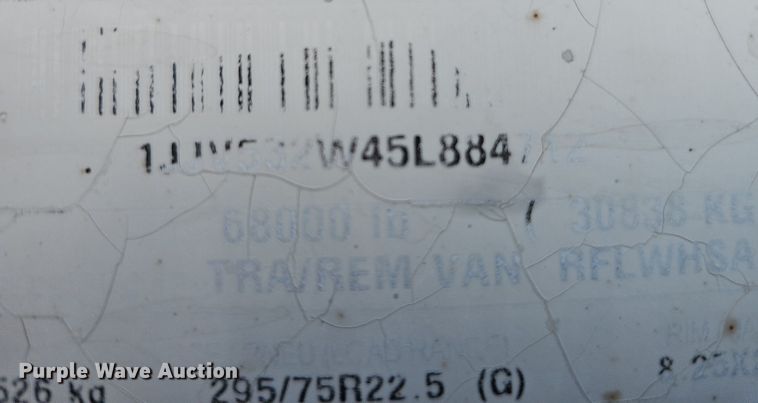 image for item DK0599 2005 Wabash National Arctic Lite RFKWHSA refrigerated van trailer