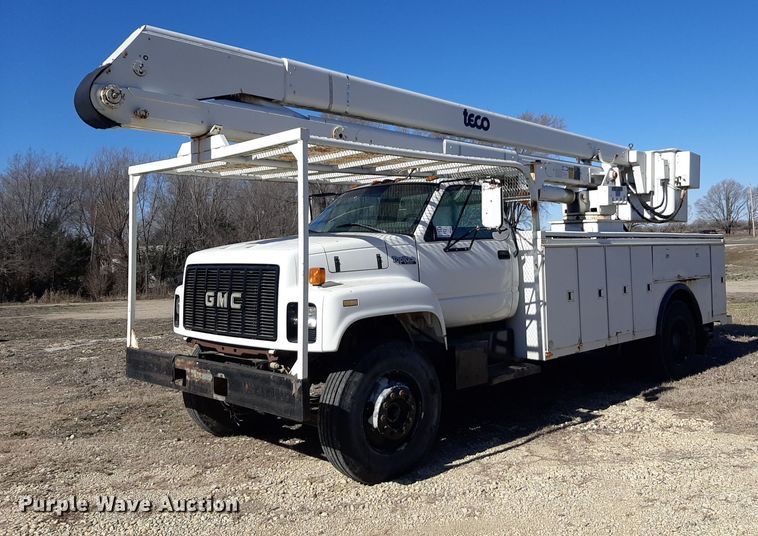 image for item DP2628 1996 GMC TopKick forestry bucket truck