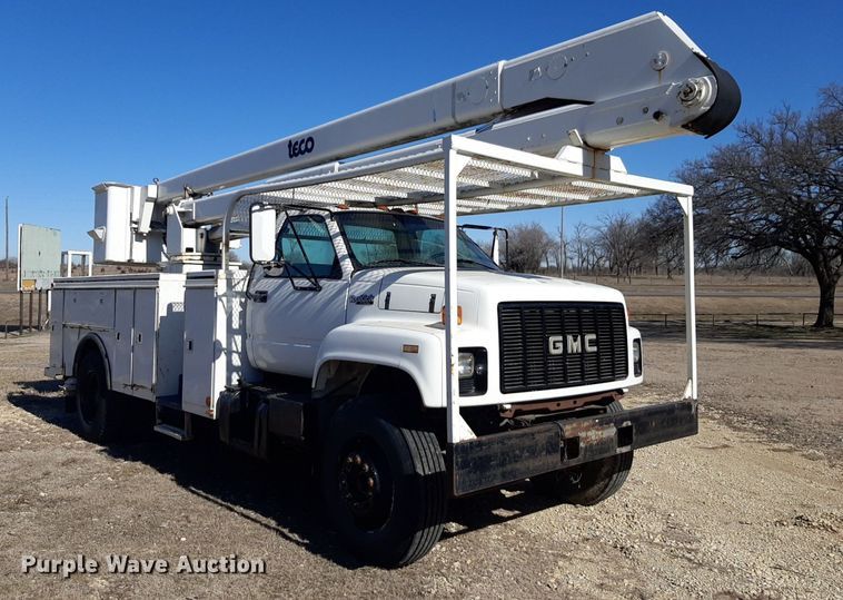image for item DP2628 1996 GMC TopKick forestry bucket truck