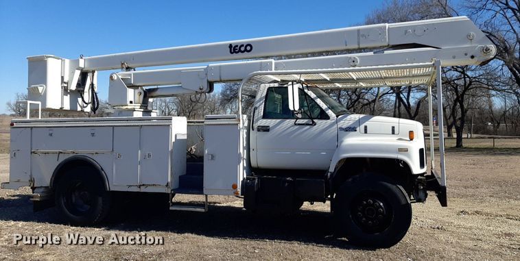 image for item DP2628 1996 GMC TopKick forestry bucket truck