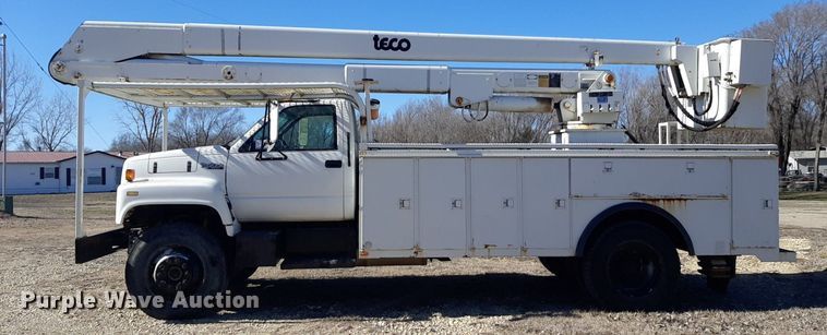 image for item DP2628 1996 GMC TopKick forestry bucket truck