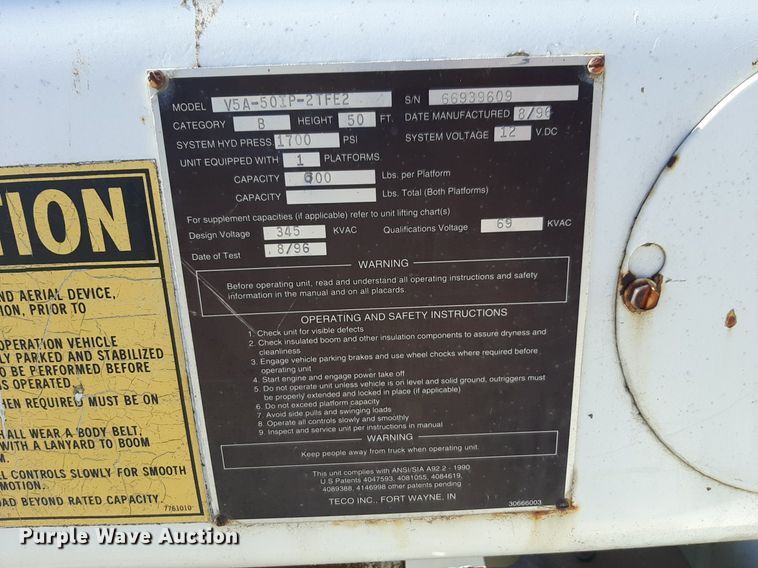 image for item DP2628 1996 GMC TopKick forestry bucket truck