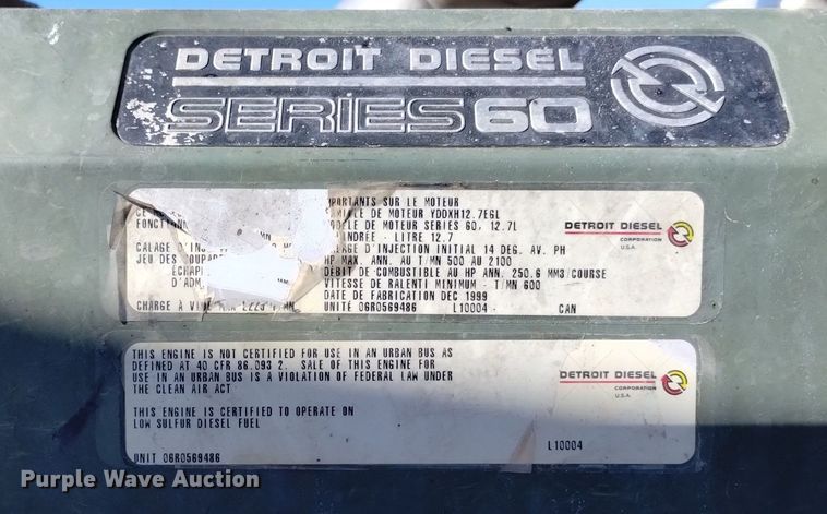 image for item DQ5994 2000 Freightliner FLD Classic XL semi truck