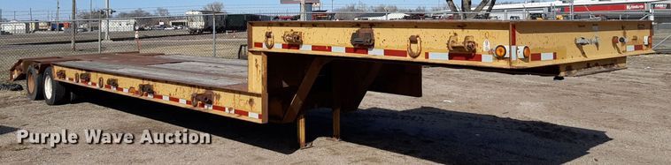image for item DV9838 2002 Neville  drop deck equipment trailer