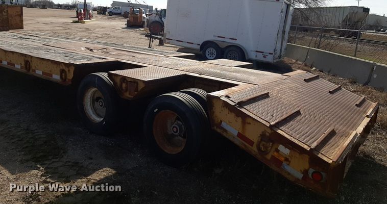 image for item DV9838 2002 Neville  drop deck equipment trailer
