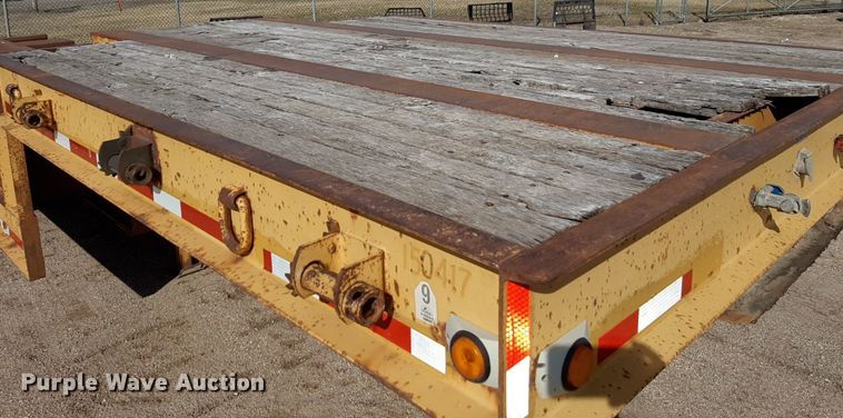 image for item DV9838 2002 Neville  drop deck equipment trailer
