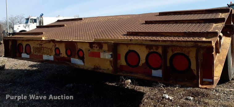 image for item DV9838 2002 Neville  drop deck equipment trailer