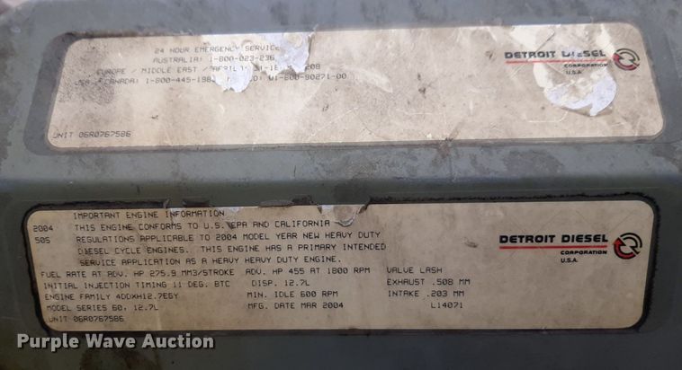 image for item DV9879 2005 Freightliner semi truck