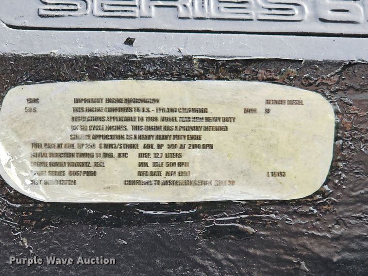 image for item EJ5952 1999 Peterbilt 379 semi truck