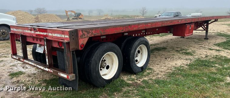 image for item KV9918 2000 Nu Van NVF-15102 flatbed trailer