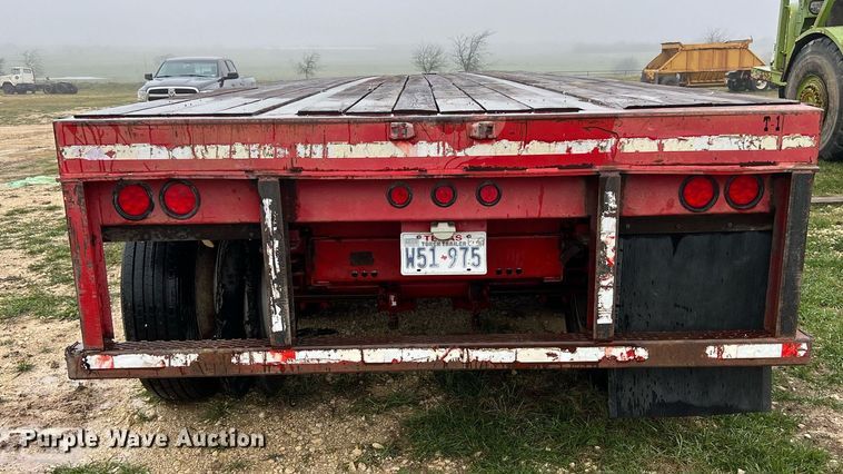 image for item KV9918 2000 Nu Van NVF-15102 flatbed trailer