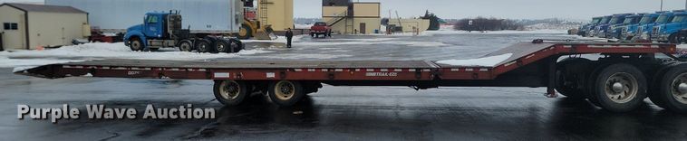 image for item LA9558 1995 Dakota Manufacturing DD25T32 drop tilt deck equipment trailer