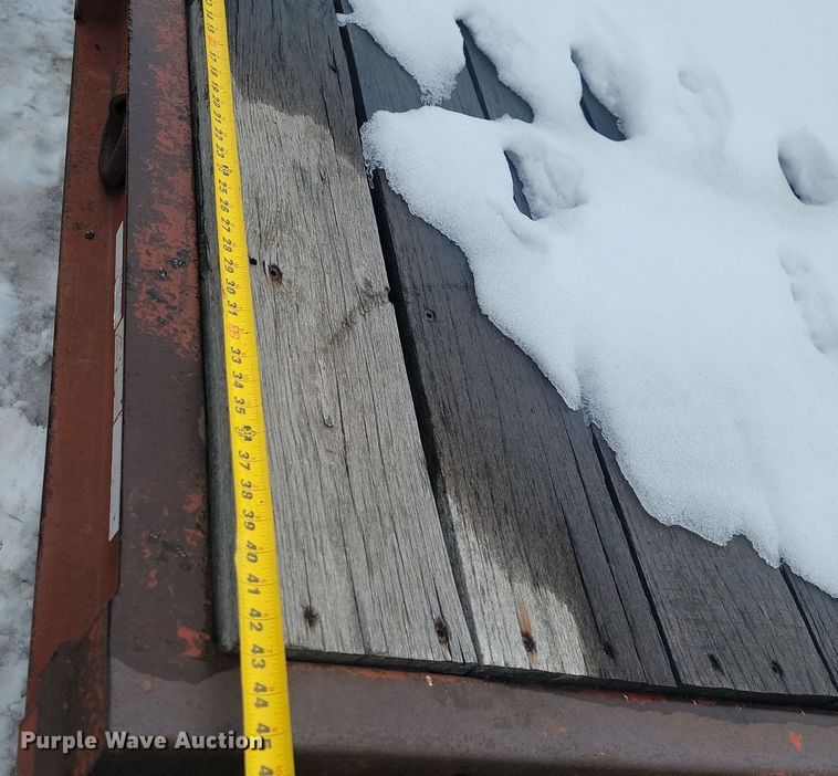 1995 Dakota Manufacturing DD25T32 drop tilt deck equipment trailer in