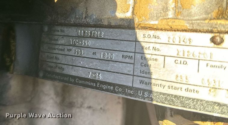 image for item NF9347 1987 Kenworth  T600 semi truck