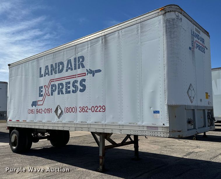 image for item NI9678 1996 Fruehauf  FBB-9-1.5-NF1 28W dry van trailer