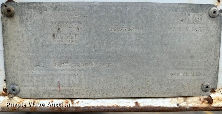 image for item NI9683 2006 Lufkin TFV-CL-110 dry van trailer