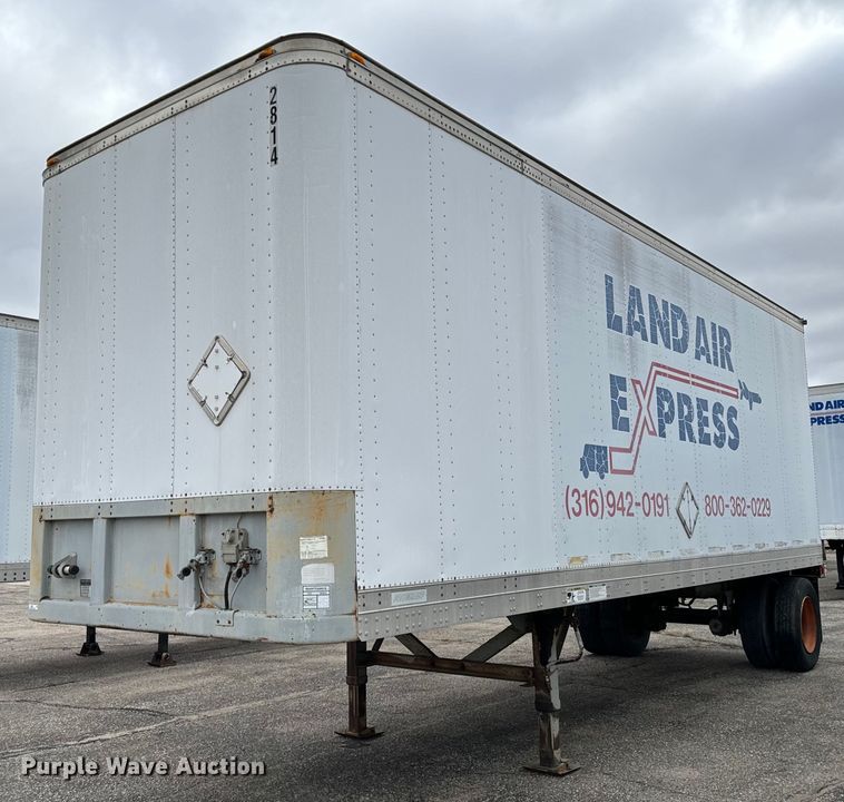 image for item NI9687 1996 Fruehauf  FBB-9-1.5-NF1 28W dry van trailer