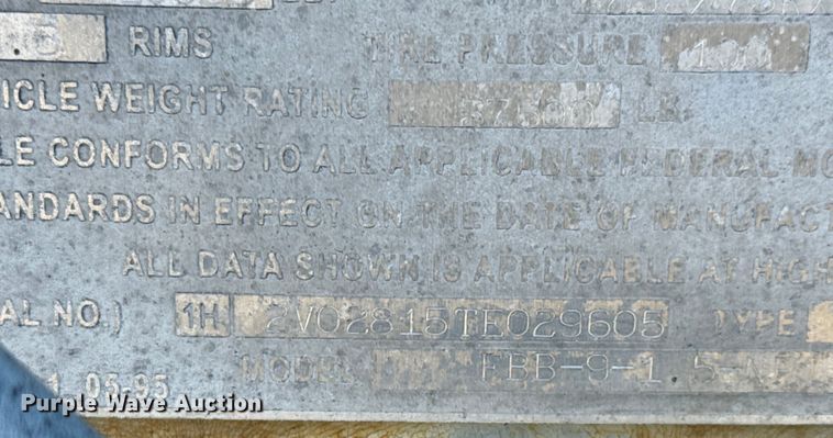 image for item NI9687 1996 Fruehauf  FBB-9-1.5-NF1 28W dry van trailer