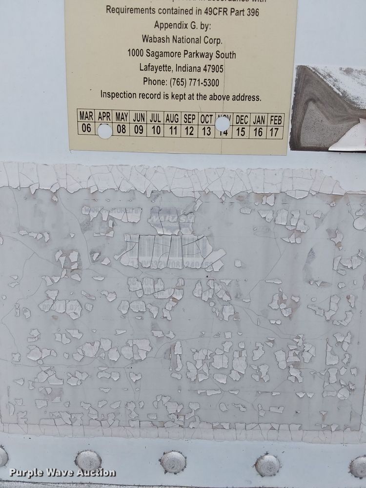 image for item NN9480 2008 Wabash refrigerated van trailer