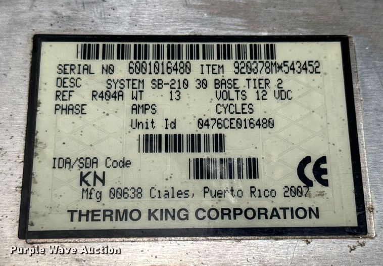 image for item NU9424 2008 Utility refrigerated van trailer