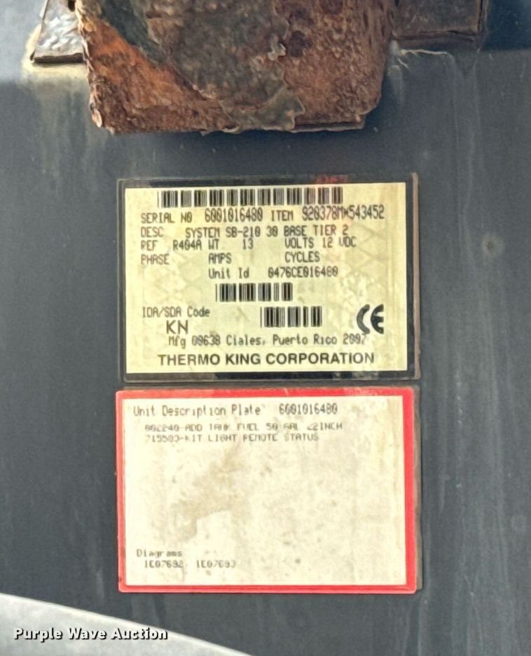 image for item NU9424 2008 Utility refrigerated van trailer