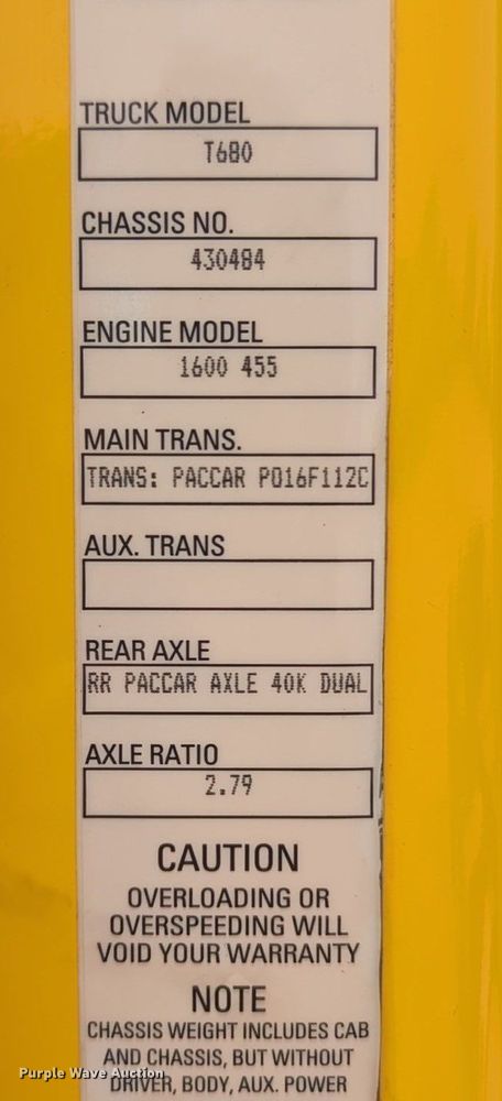 image for item NZ9278 2020 Kenworth T680 semi truck