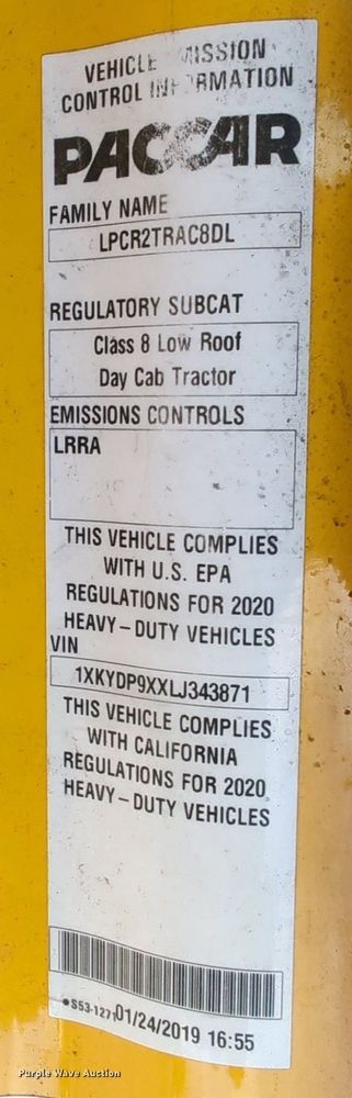 image for item OD9264 2020 Kenworth T680 semi truck