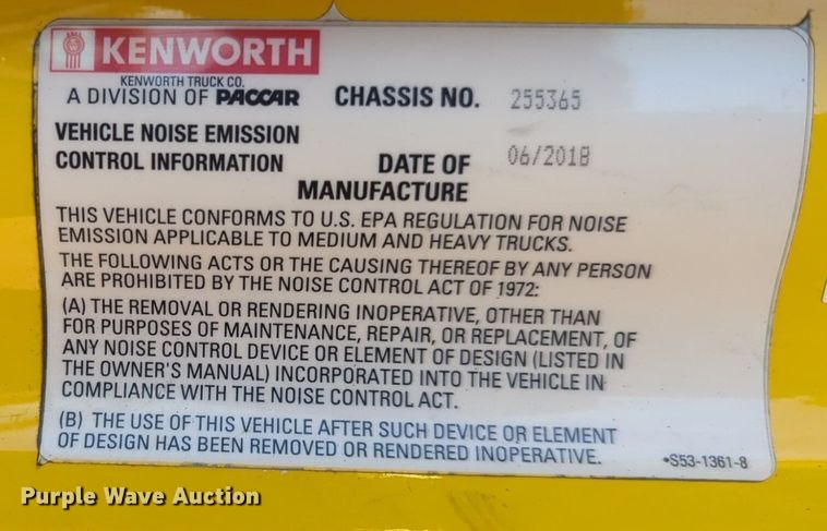 image for item OD9267 2019 Kenworth  T680 semi truck