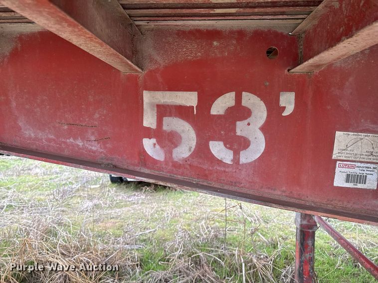 image for item OJ9534 1998 Lufkin  flatbed trailer