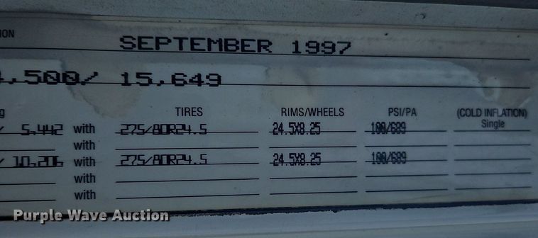 image for item OK9792 1998 Volvo WG semi truck