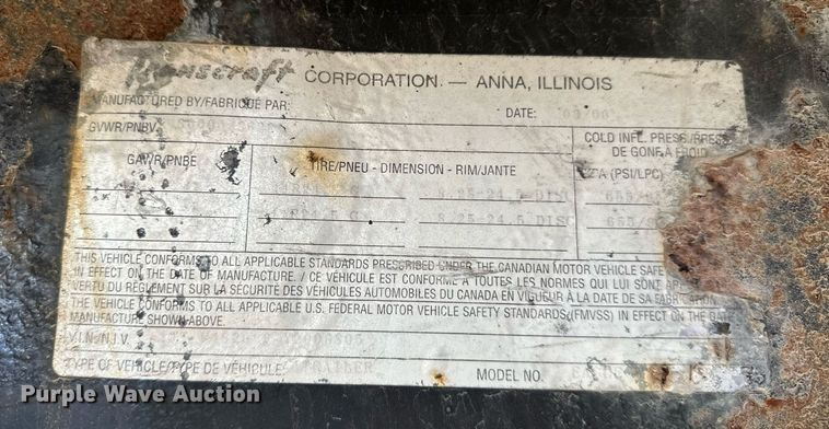 image for item OM9823 2000 Transcraft flatbed truck