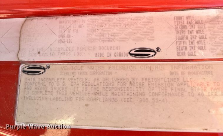 image for item DQ6222 2006 Sterling LT7500 dump truck