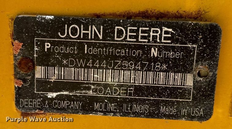 image for item DQ6240 2005 John Deere 444J wheel loader