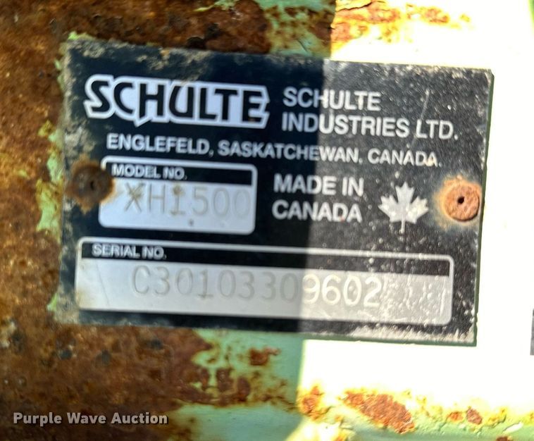 image for item DQ6246 2006 Schulte XH1500 batwing rotary mower