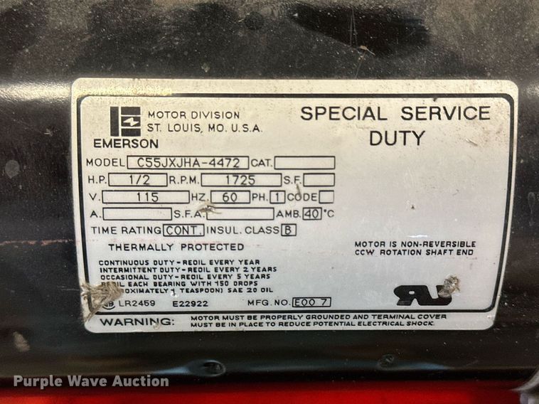 image for item NJ9306 2001 White Industries  1090ST refrigerant recycler