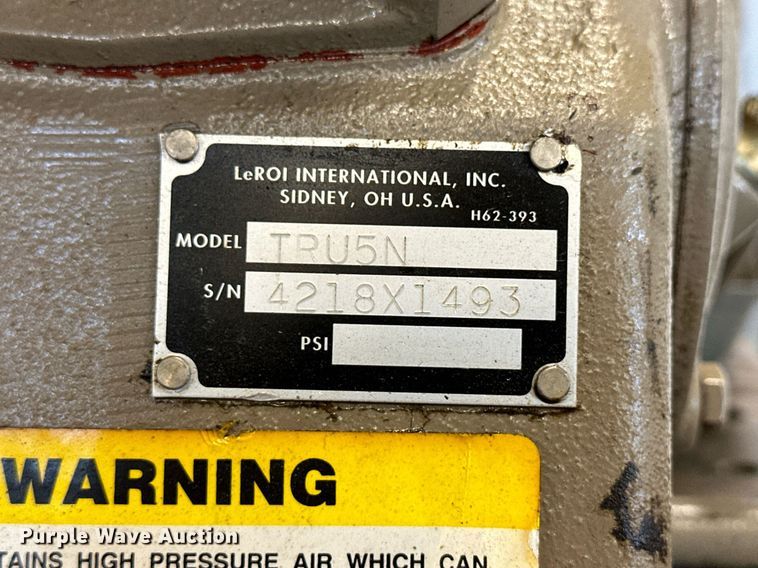 image for item NJ9312 1994 Wayne air compressor 