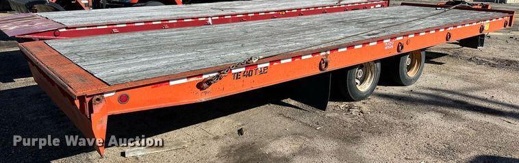 image for item NJ9320 2004 Trail-Eze TE40T28 tilt deck equipment trailer
