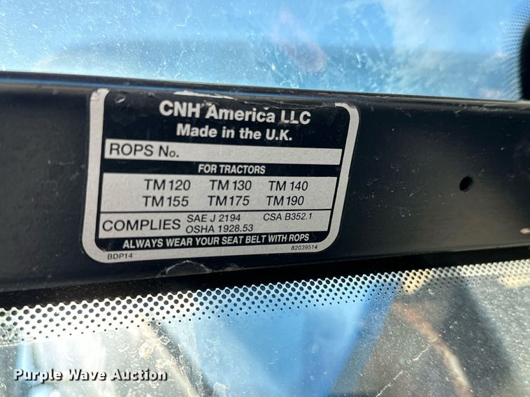 image for item NJ9333 2006 New Holland TM-120 MFWD tractor