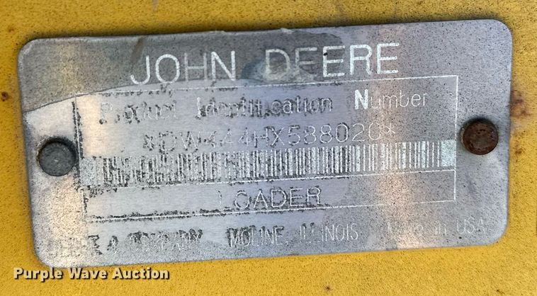 image for item NJ9335 2003 John Deere 444H wheel loader