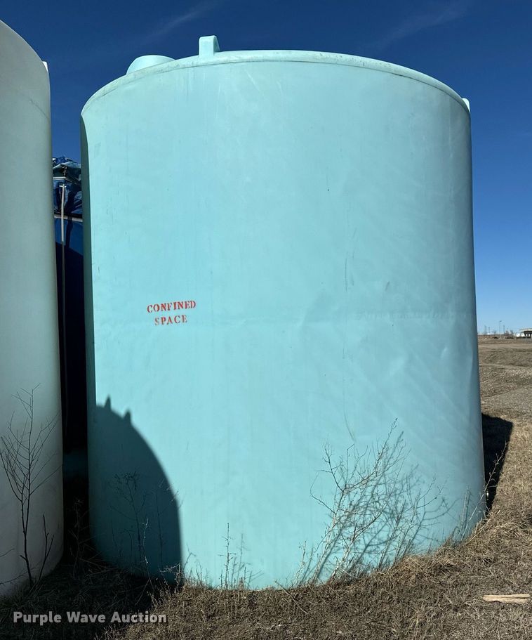 image for item NJ9344 (2) salt brine poly storage tanks