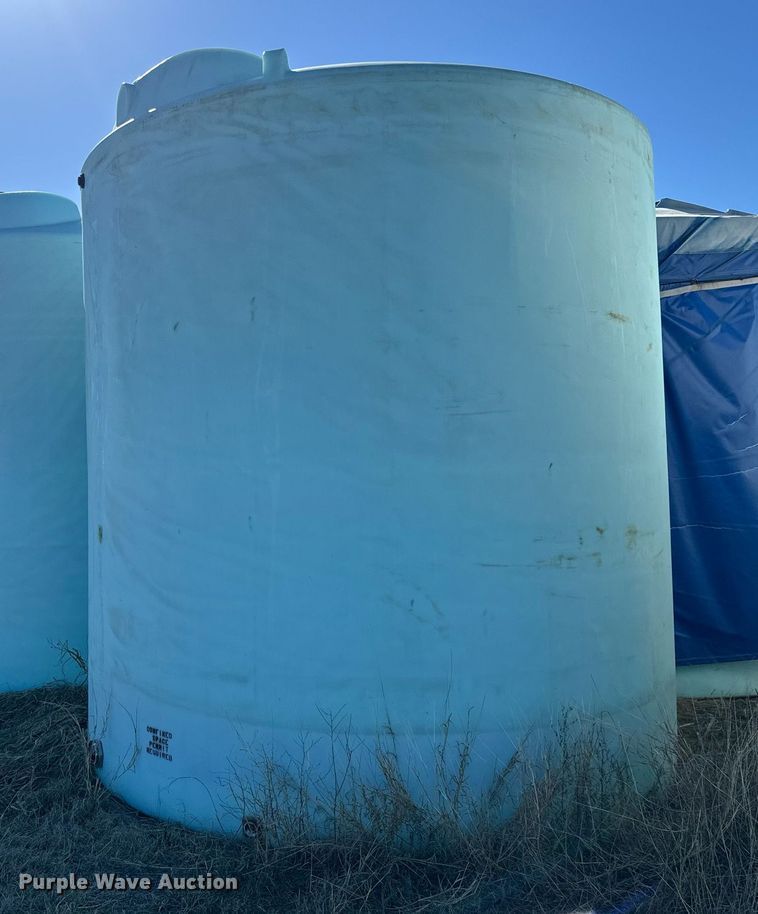 image for item NJ9344 (2) salt brine poly storage tanks