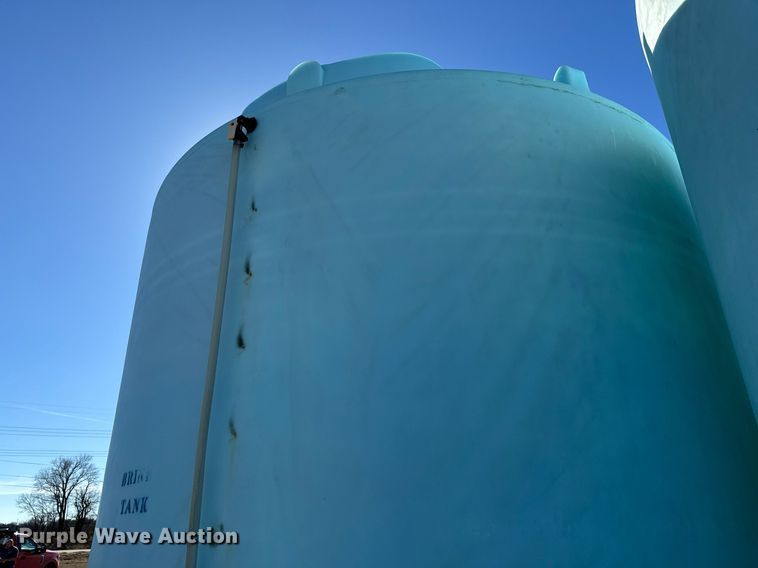 image for item NJ9344 (2) salt brine poly storage tanks