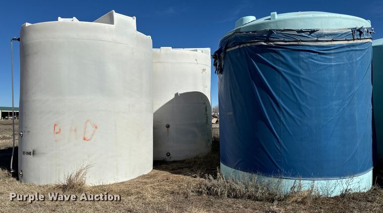 image for item NJ9346 (3) salt bring poly storage tanks