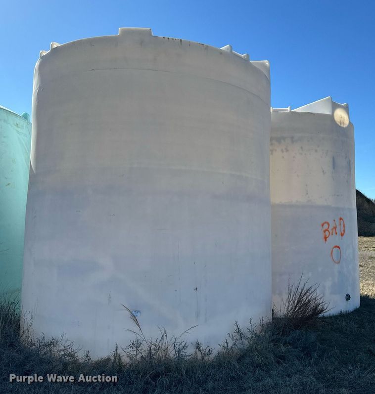 image for item NJ9346 (3) salt bring poly storage tanks