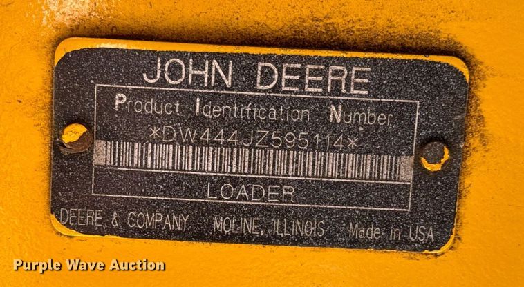 image for item NU9354 2005 John Deere 444J wheel loader
