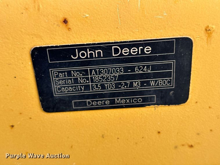 image for item NU9355 2007 John Deere 624J wheel loader