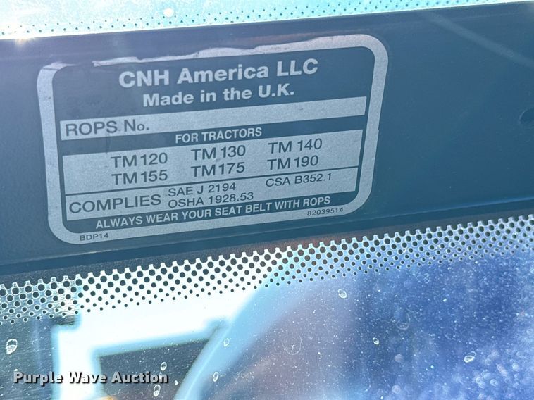 image for item NU9359 2006 New Holland TM-120 MFWD tractor