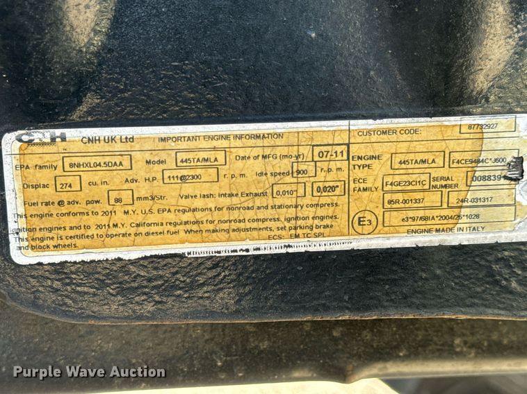 image for item NU9372 2012 New Holland T-5070 MFWD tractor