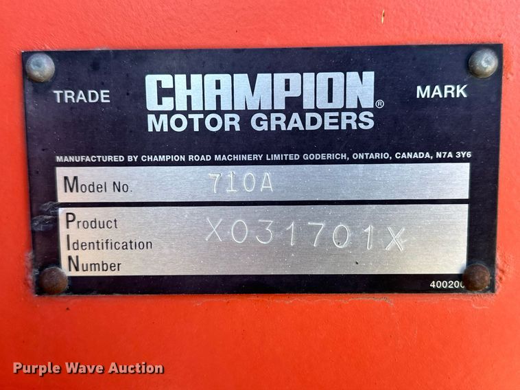 image for item OA9514 Champion 710A motor grader